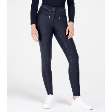Pantalon d'équitation ELT Maja Glam Curved taille haute Bleu profond Pantalon d'équitation ELT Maja Glam Curved taille haute Bleu profond