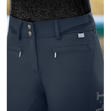 Pantalon d'équitation ELT Maja Glam Curved taille haute Bleu profond Pantalon d'équitation ELT Maja Glam Curved taille haute Bleu profond
