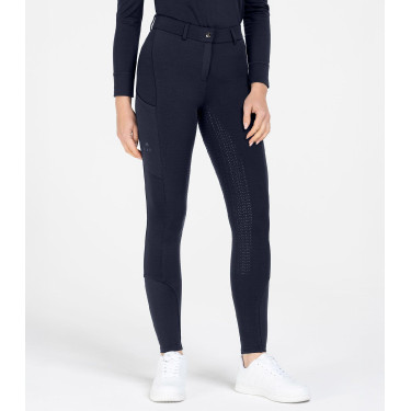 Pantalon d'équitation ELT Essential silicone enfant Bleu profond Pantalon d'équitation ELT Essential silicone enfant Bleu profond