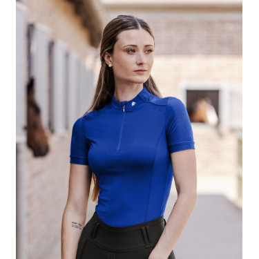 T-shirt zippé ELT fonctionnel Nancy Bleu saphir T-shirt zippé ELT fonctionnel Nancy Bleu saphir
