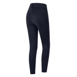 Pantalon d'équitation ELT taille haute Essential silicone Bleu profond Pantalon d'équitation ELT taille haute Essential silicone Bleu profond