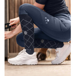 ELT Argyle paardrijsokken Diepblauw / steenblauw ELT Argyle paardrijsokken Diepblauw / steenblauw