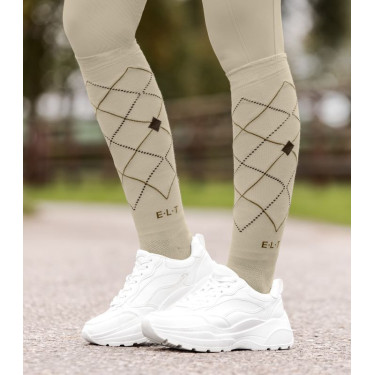 ELT Argyle paardrijsokken Grijsbeige ELT Argyle paardrijsokken Grijsbeige