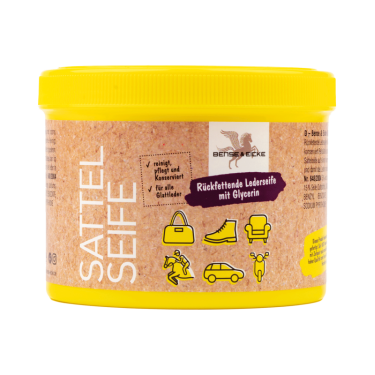 Lederzeep voor paardrijuitrusting 500 ml – Bense & Eicke Lederzeep voor paardrijuitrusting 500 ml – Bense & Eicke