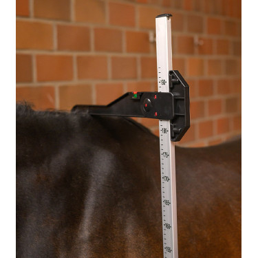 Aluminium paarden-toise met waterpas | Ruitersport