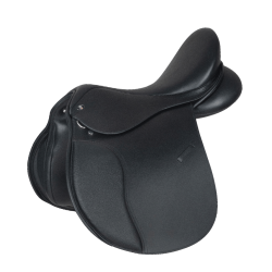 Waldhausen veelzijdigheidszadel Comfort leer Zwart