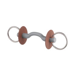 Beris trens met tongboog, ringen 7,5 cm Stevig Bruin Beris trens met tongboog, ringen 7,5 cm Stevig Bruin