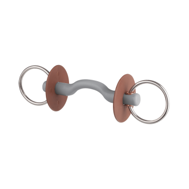 Beris trens met tongboog, ringen 7,5 cm Stevig Bruin Beris trens met tongboog, ringen 7,5 cm Stevig Bruin