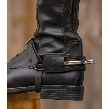 Protection d'éperons Waldhausen cuir la paire Noir Protection d'éperons Waldhausen cuir la paire Noir
