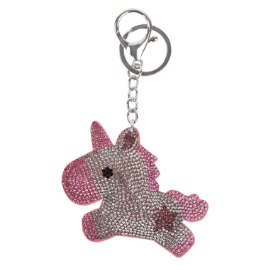 Porte-clés Waldhausen Licorne Argent / rose