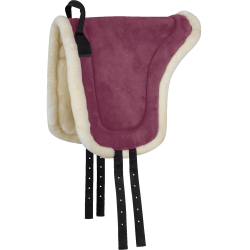 Pad voor rijden zonder zadel Waldhausen Soft Bordeaux