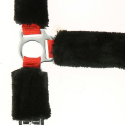 Licol Norton Full mouton synthétique Rouge / noir