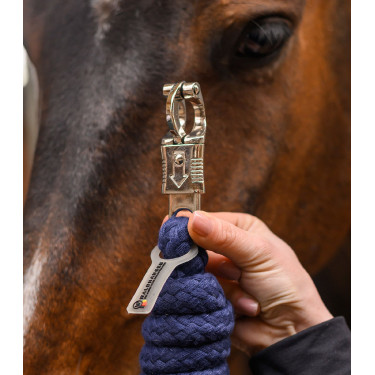 Mousqueton anti-panique pivotant pour équitation