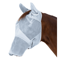 Waldhausen Premium vliegenmasker met oor- en neusbescherming Zilvergrijs