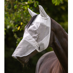 Waldhausen Premium vliegenmasker met oor- en neusbescherming Zilvergrijs