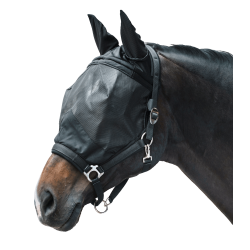 Masque anti-mouche Waldhausen Premium avec licol Noir
