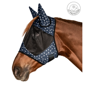 Masque anti-mouche Waldhausen Lucky Bleu nocturne / lucky Masque anti-mouche Waldhausen Lucky Bleu nocturne / lucky