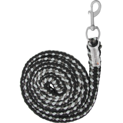 Longe de licol Waldhausen Plus mousqueton Noir / gris