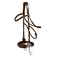Bridon hackamore Waldhausen X-Line Marron