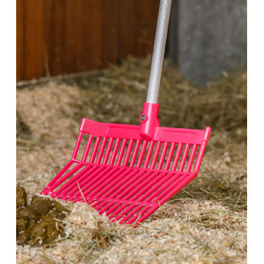 Tête de fourche à crottin Waldhausen plastique Rose