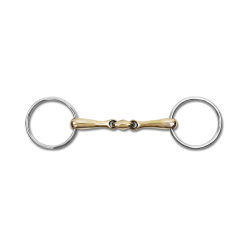 Mors équitation 2 anneaux Cupris double brisure