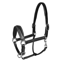 Waldhausen S-Line halster in Glamour-leer Zwart