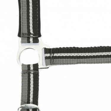 Halster + lijn Norton Brillant Zwart / grijs / zilver Halster + lijn Norton Brillant Zwart / grijs / zilver