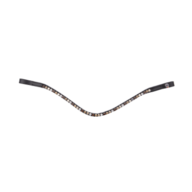 Zwart glamée frontriem X-Line Waldhausen Zwart / bruin / goud / beige / zilver