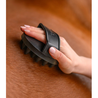 Étrille magique Waldhausen Rubber Groomer Noir