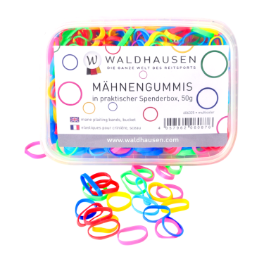 Waldhausen extra brede vlechtelastieken multicolor doos Multicolor