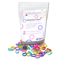 Élastiques Waldhausen extra larges à natter multicolore Multicouleur Multi-couleurs