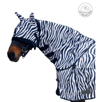 Couvre-cou anti-mouche Waldhausen Zebra Noir / blanc Couvre-cou anti-mouche Waldhausen Zebra Noir / blanc