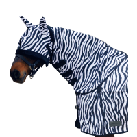Couvre-cou anti-mouche Waldhausen Zebra Noir / blanc Couvre-cou anti-mouche Waldhausen Zebra Noir / blanc
