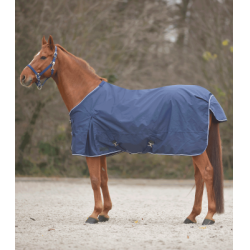 Couverture de pluie Waldhausen Comfort sangles croisées 600D Bleu nocturne