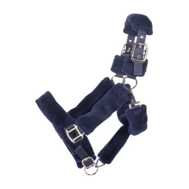 Licol Amina Fake Fur- HKM Bleu foncé