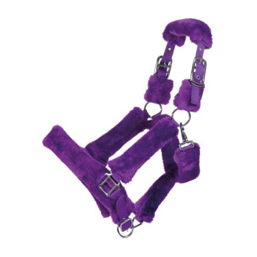 Halter Amina Nepbont - HKM Donker lila Violet
