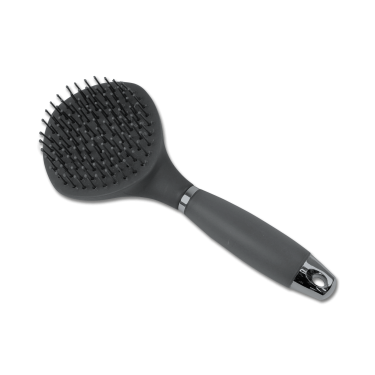 Brosse équitation Waldhausen à longs poils et poignée gel