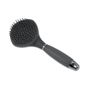 Brosse équitation Waldhausen à longs poils et poignée gel