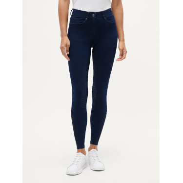 Damesrijbroek Tommy Hilfiger Equestrian Hope denim Spoelen Blauw Damesrijbroek Tommy Hilfiger Equestrian Hope denim Spoelen Blauw