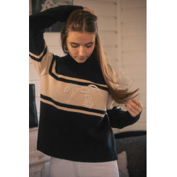 Trui Pénélope Noris Zwart / camel