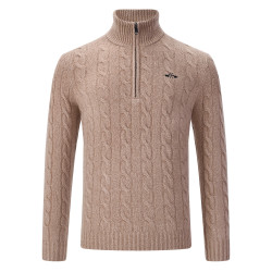 Heren paardrijtrui HV Polo Dan – warme half-zip