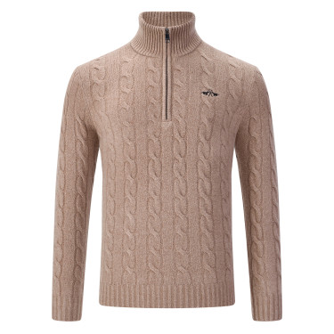 Heren paardrijtrui HV Polo Dan – warme half-zip