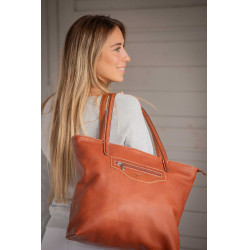 Pénélope Toti Tas Cognac Bruin Pénélope Toti Tas Cognac Bruin