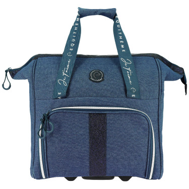 Sac de pansage à roulettes Equithème Denim Bleu