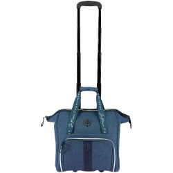Sac de pansage à roulettes Equithème Denim Bleu