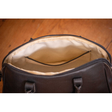 Sac à main élégant en cuir Pénélope Maëlys PM Cognac