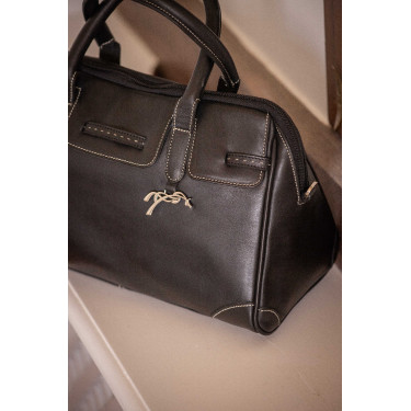 Sac à main élégant en cuir Pénélope Maëlys PM Cognac