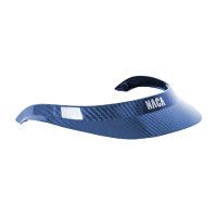 Vizier M voor Naca carbon helm Glanzend zwart / zilverkleurig