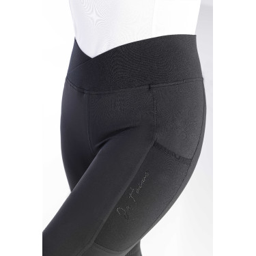 Pantalon d'équitation legging Equithème avec fond silicone Pantalon d'équitation legging Equithème avec fond silicone