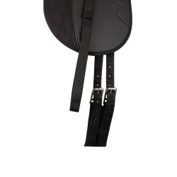 Horze Pony Zadel Zwart / grijs